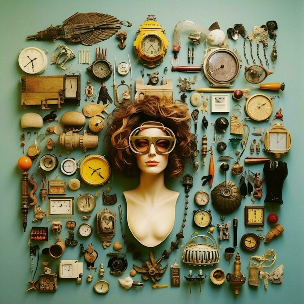 Use found objects to create a visual representation of you photo