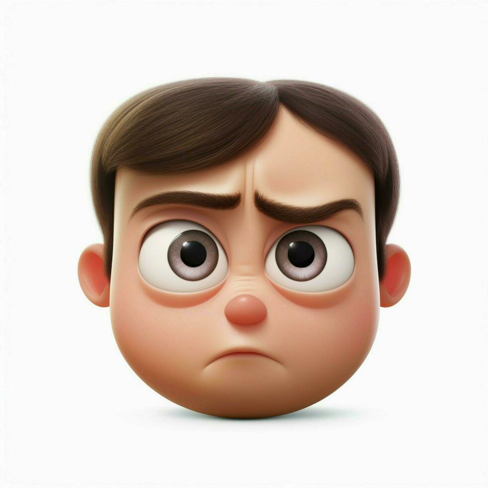 Weary Face emoji on white background high quality 4k hdr photo