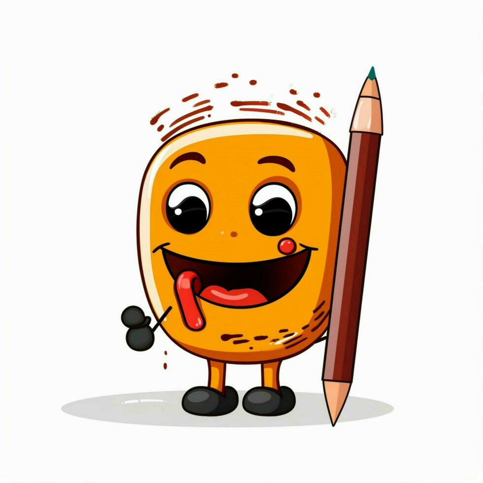 Writing Emojis 2d cartoon vector illustration on white bac photo