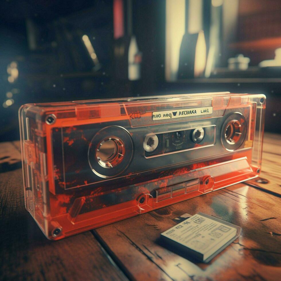 cassette high quality 4k hdr photo