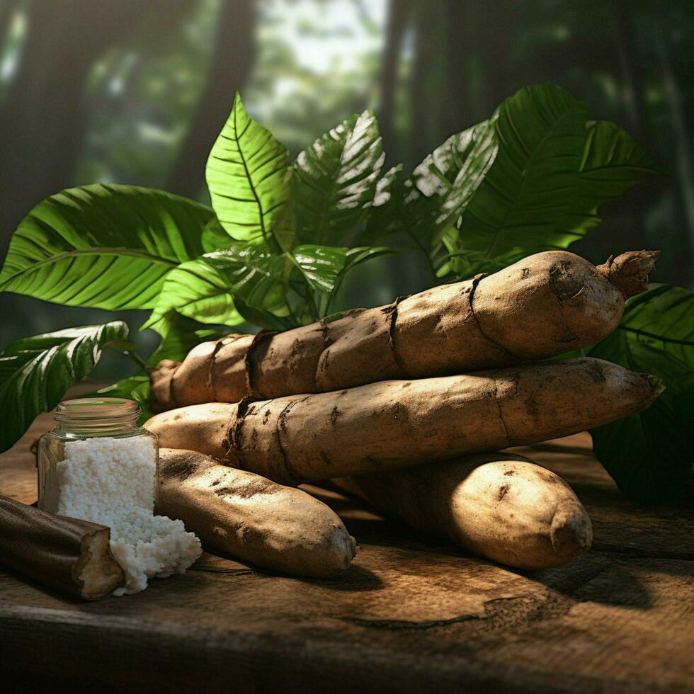 cassava high quality 4k hdr photo