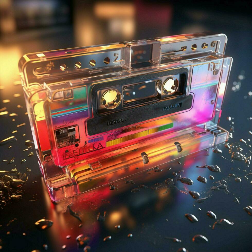cassette high quality 4k hdr photo