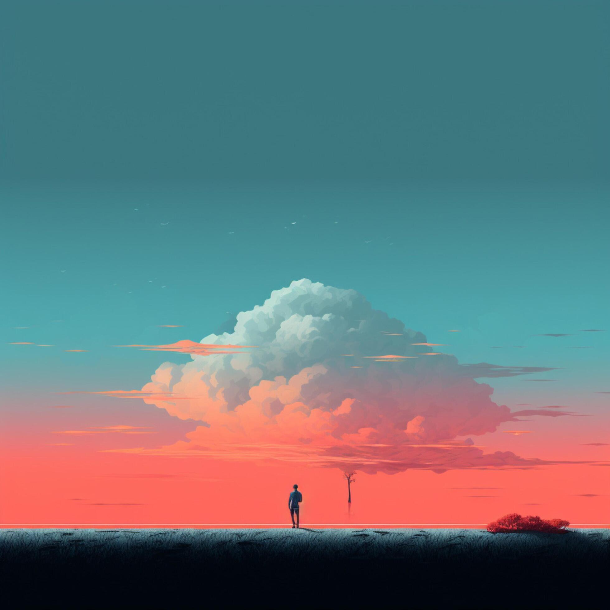 coarl Minimalist wallpaper high quality 4k hdr 30696276 Stock Photo at