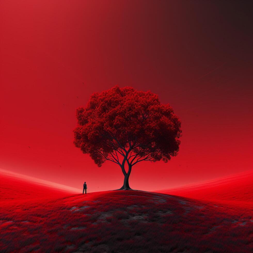 crimson Minimalist wallpaper high quality 4k hdr 30696473 Stock Photo