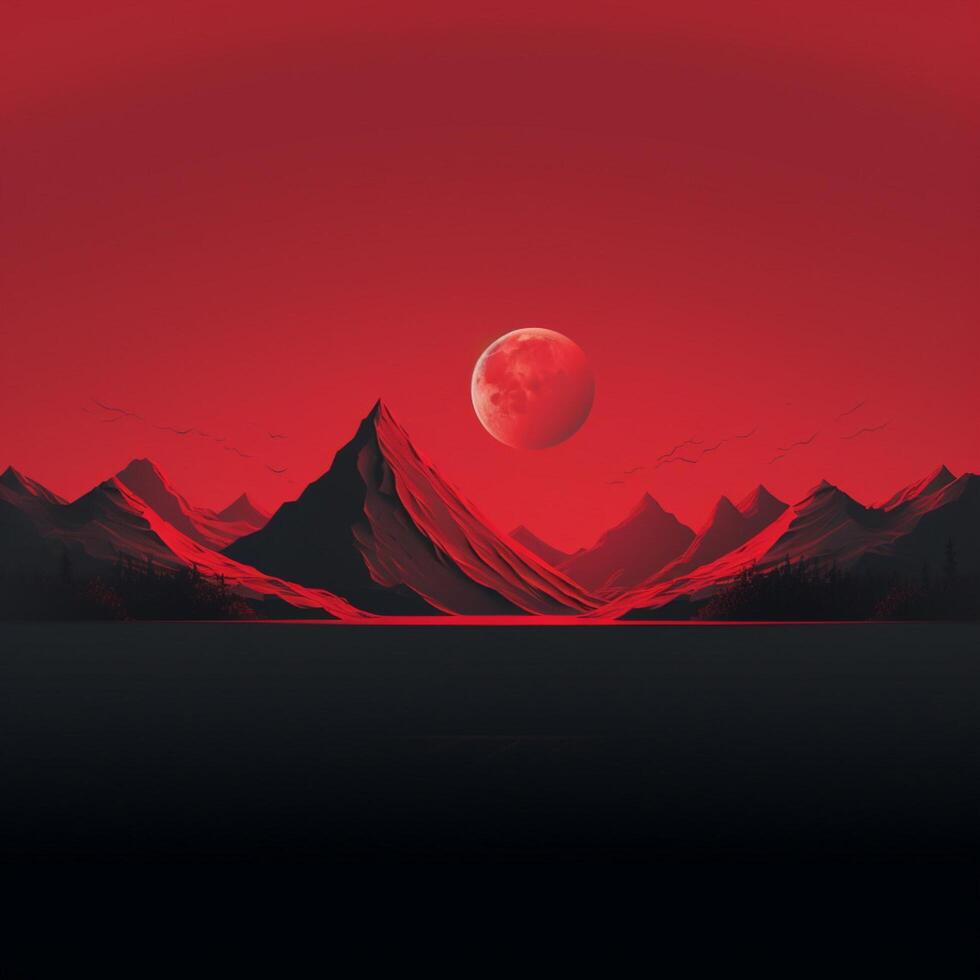 crimson Minimalist wallpaper high quality 4k hdr photo