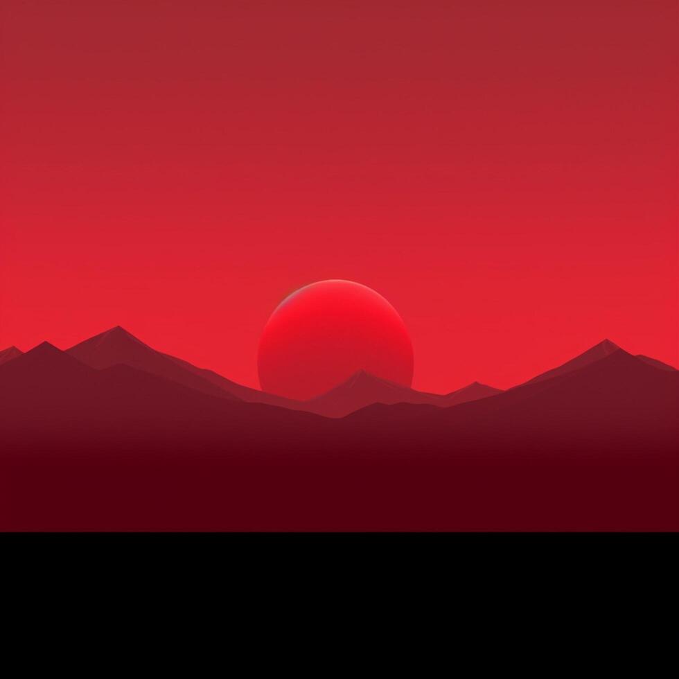 crimson Minimalist wallpaper high quality 4k hdr photo