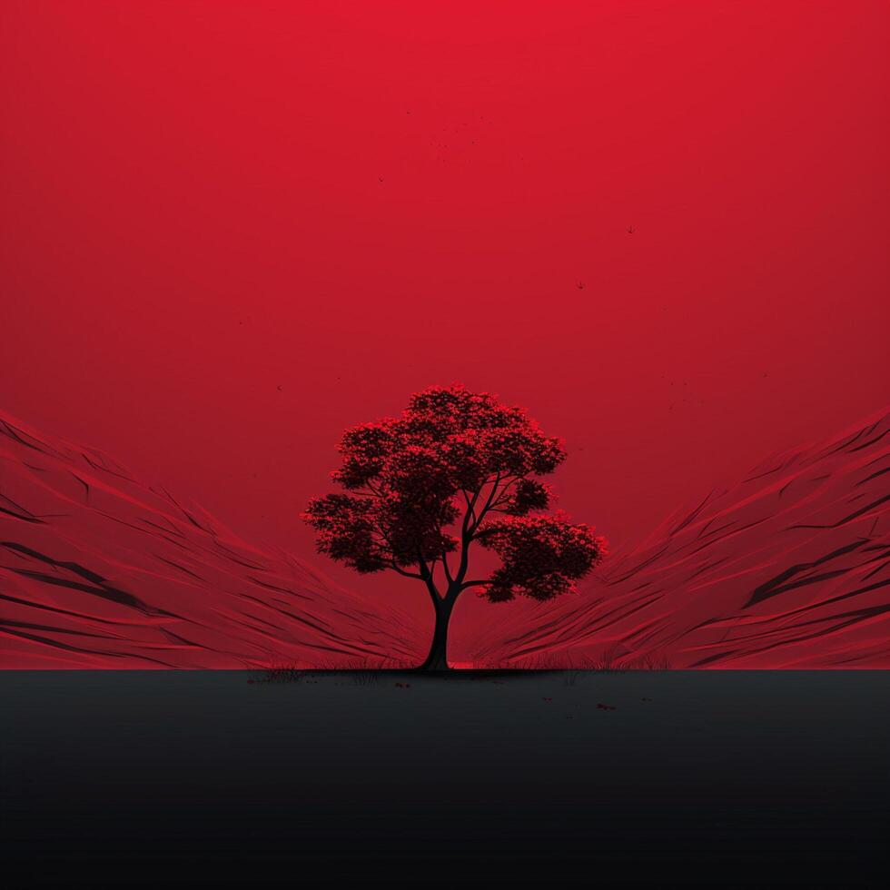 crimson Minimalist wallpaper high quality 4k hdr 30696531 Stock Photo