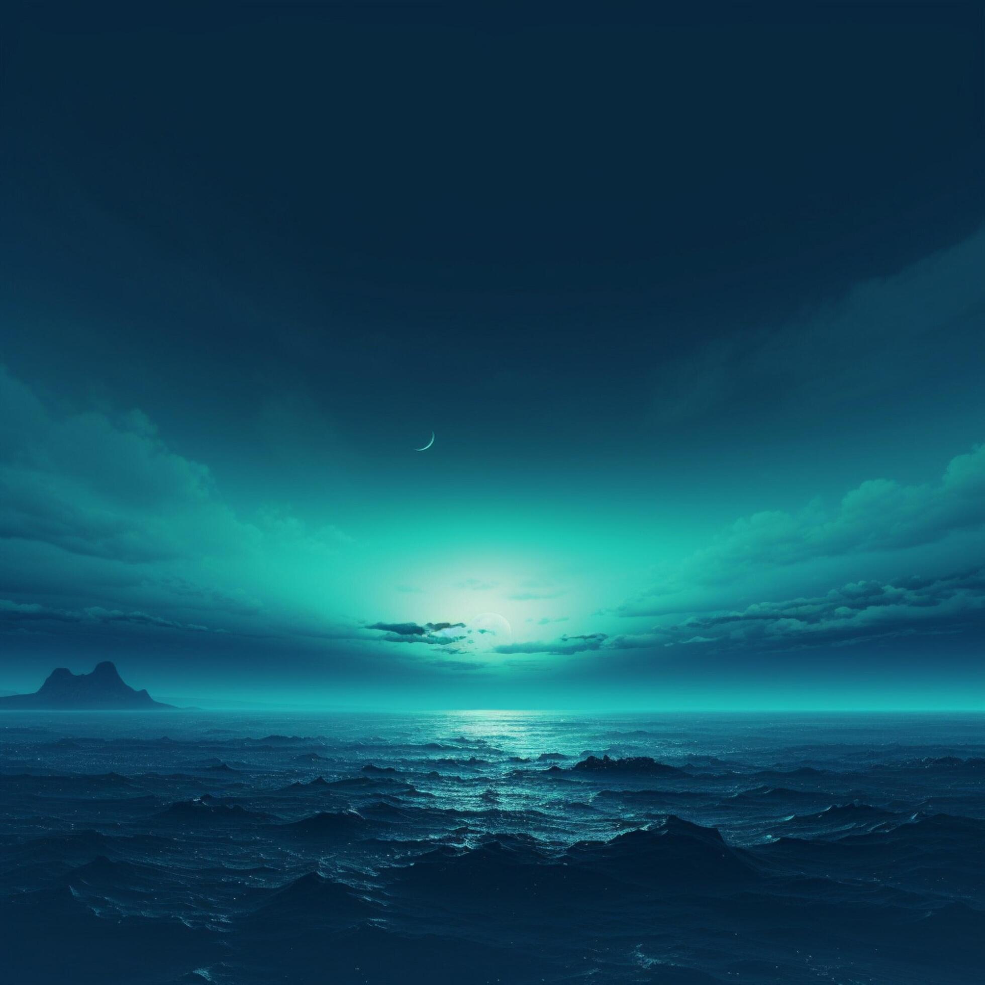 cyan Minimalist wallpaper high quality 4k hdr 30696608 Stock Photo at