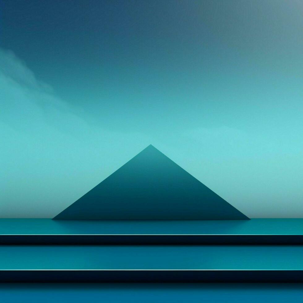 cyan Minimalist wallpaper high quality 4k hdr photo