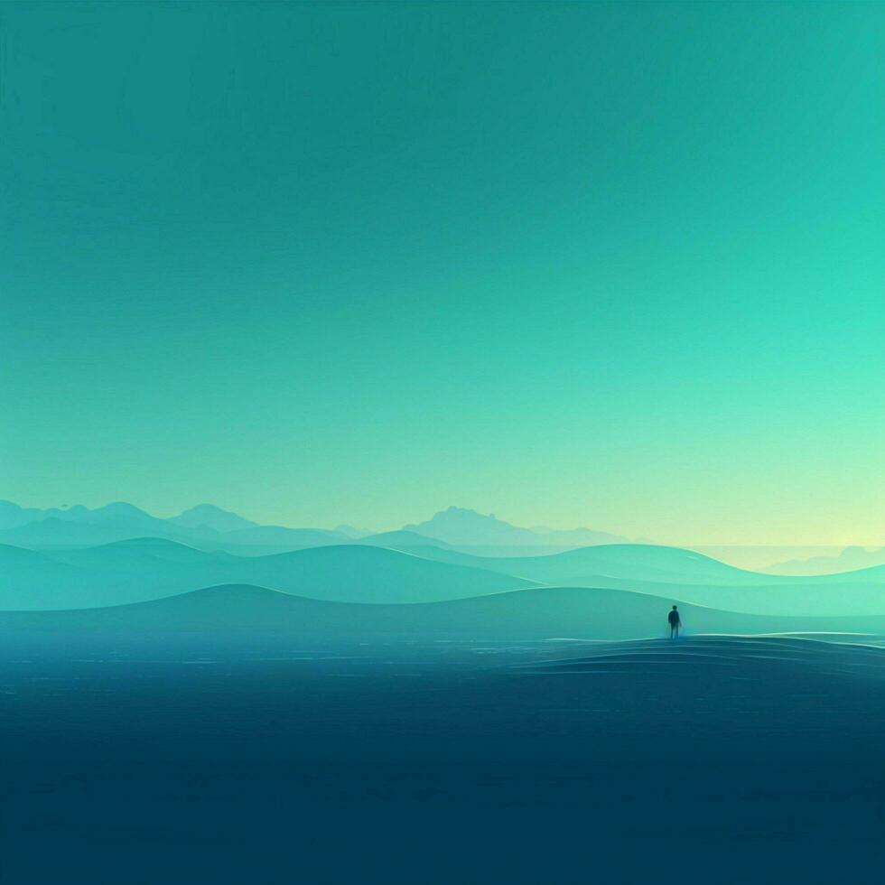 cyan Minimalist wallpaper high quality 4k hdr photo