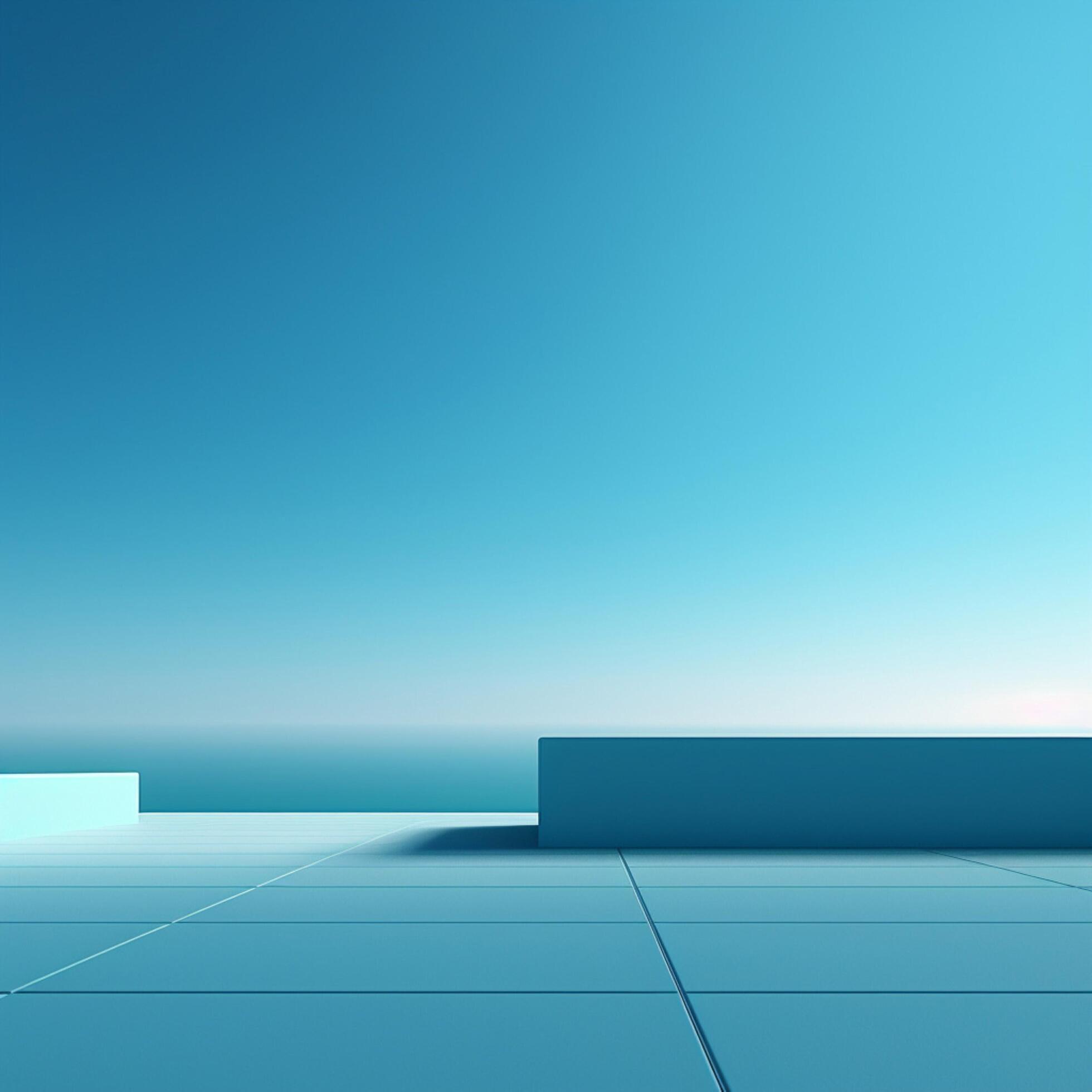 cyan Minimalist wallpaper high quality 4k hdr 30696670 Stock Photo at