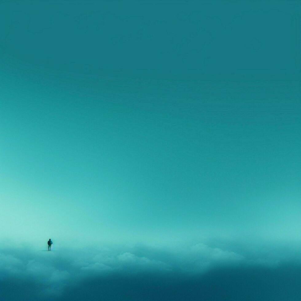 cyan Minimalist wallpaper high quality 4k hdr photo