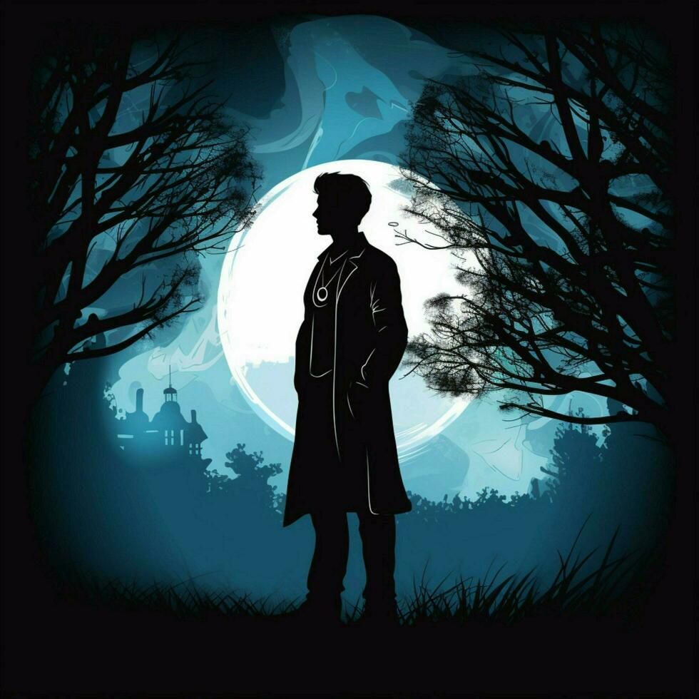 doctor silhouette image hd photo