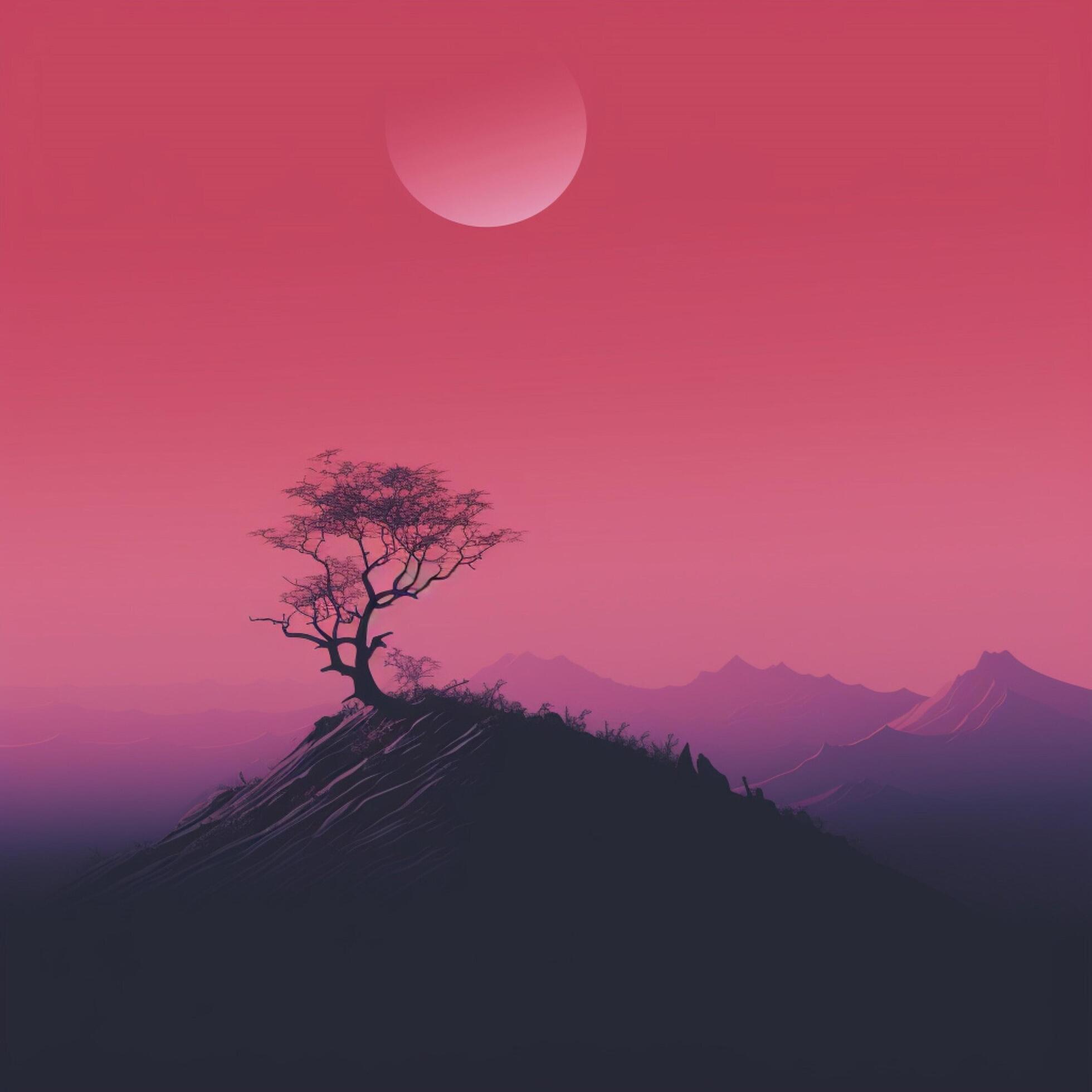 megenta Minimalist wallpaper high quality 4k hdr 30697683 Stock Photo