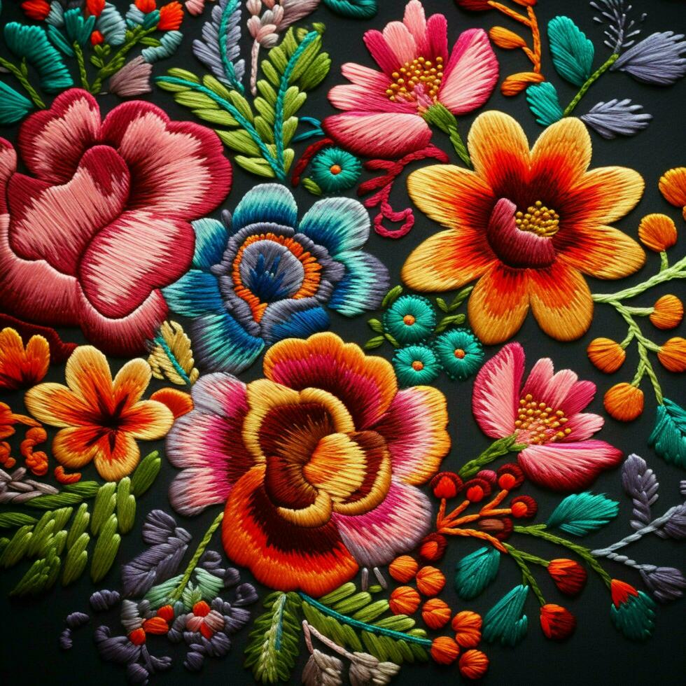 mexican embroidery high quality 4k hdr photo