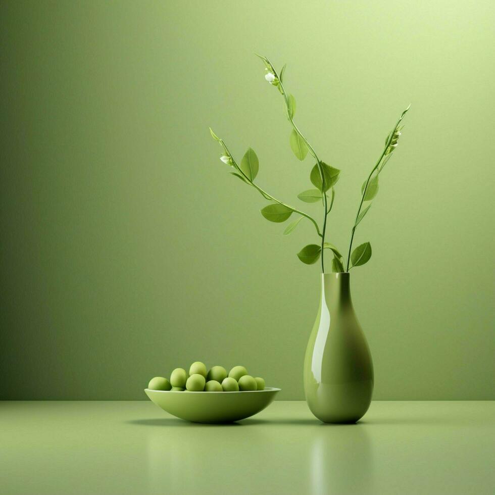 pea green Minimalist wallpaper high quality 4k hdr photo