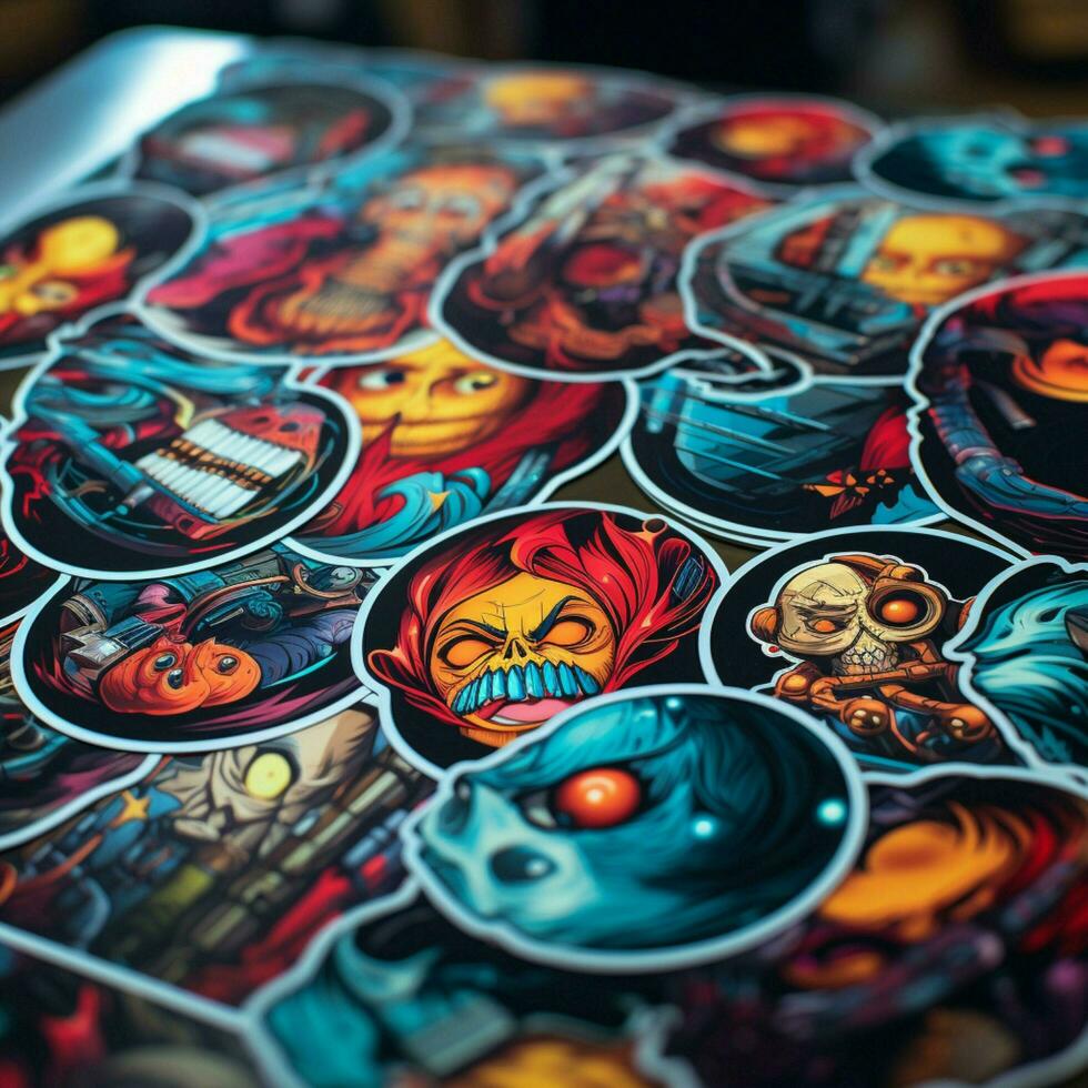 stickers high quality 4k hdr photo