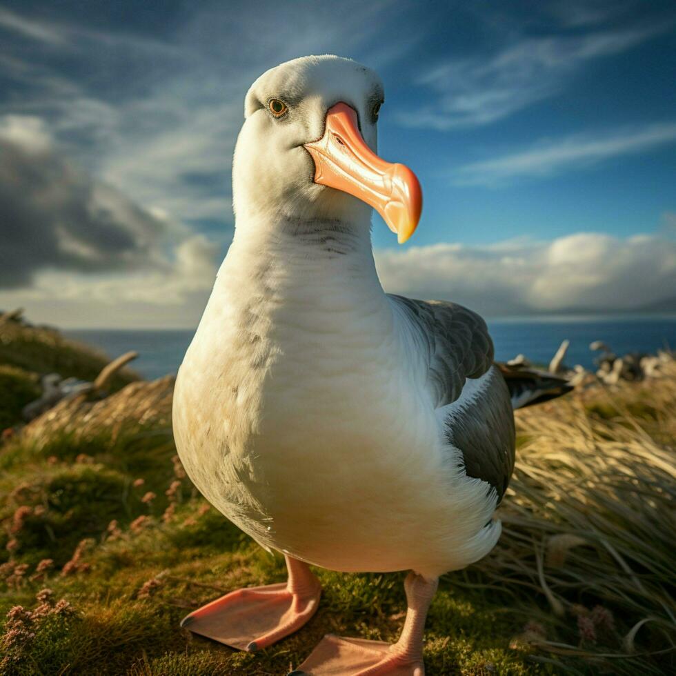 albatros salvaje vida fotografía hdr 4k foto