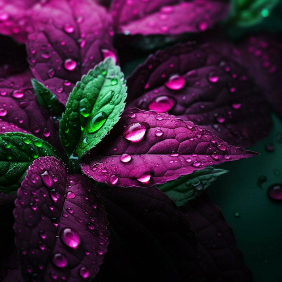 Bright green and dark magenta high quality ultra hd 8k hdr photo
