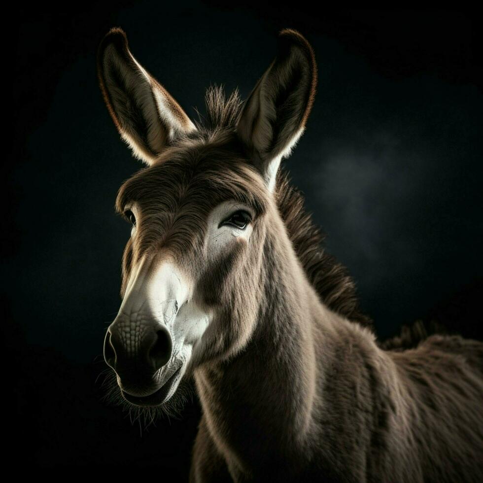 Donkey Aesthetic realistic cinematic raw epic macro photo