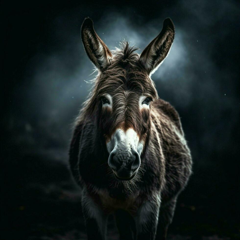 Donkey Aesthetic realistic cinematic raw epic macro photo