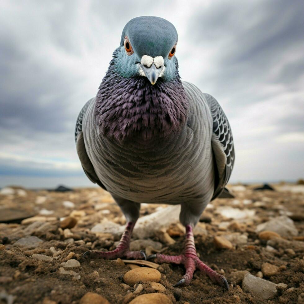 Pigeon wild life photography hdr 4k photo