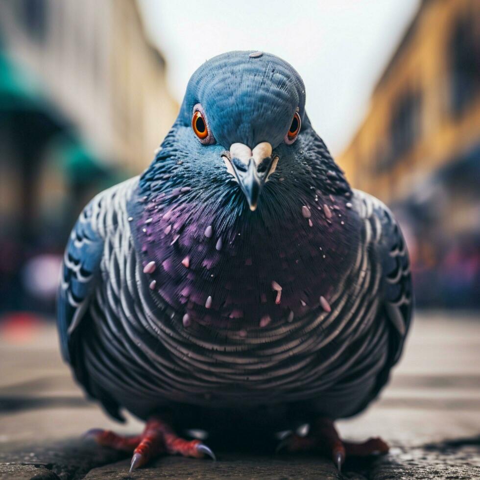 Pigeon wild life photography hdr 4k photo