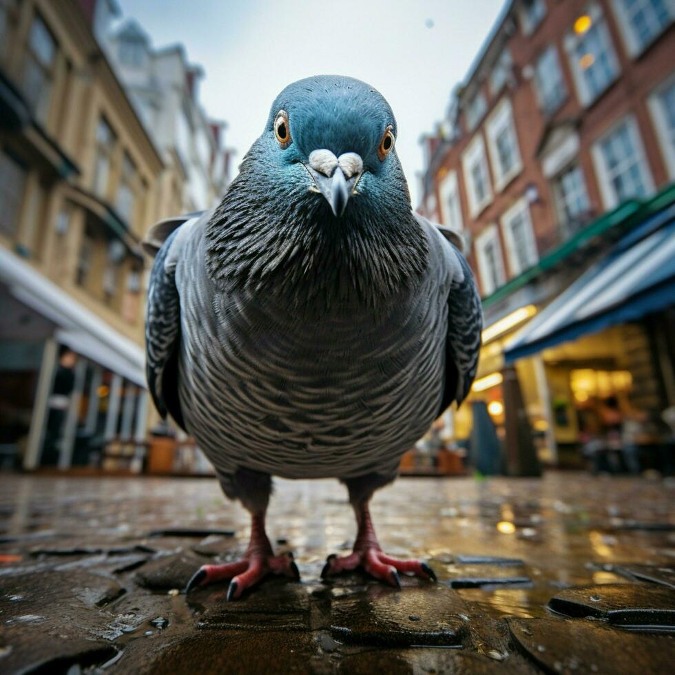 Paloma salvaje vida fotografía hdr 4k foto