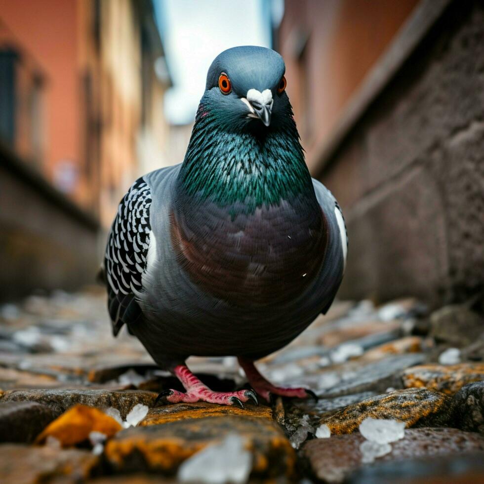 Pigeon wild life photography hdr 4k photo