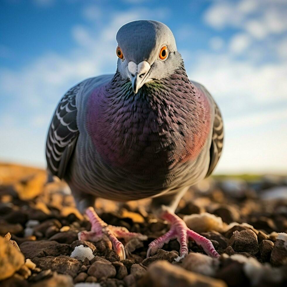 Pigeon wild life photography hdr 4k photo