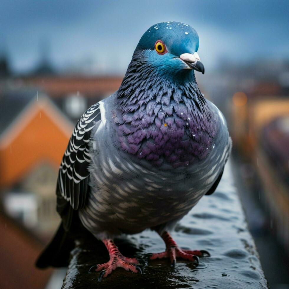Pigeon wild life photography hdr 4k photo