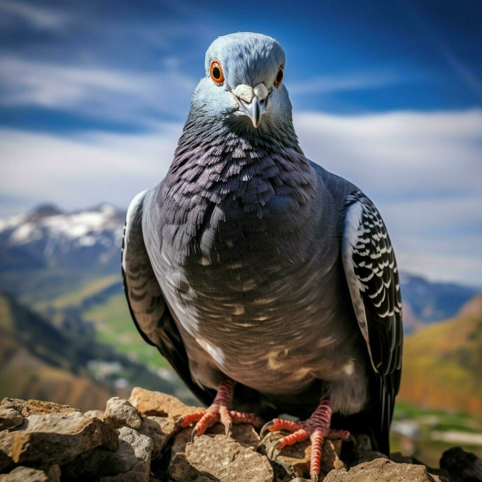 Paloma salvaje vida fotografía hdr 4k foto