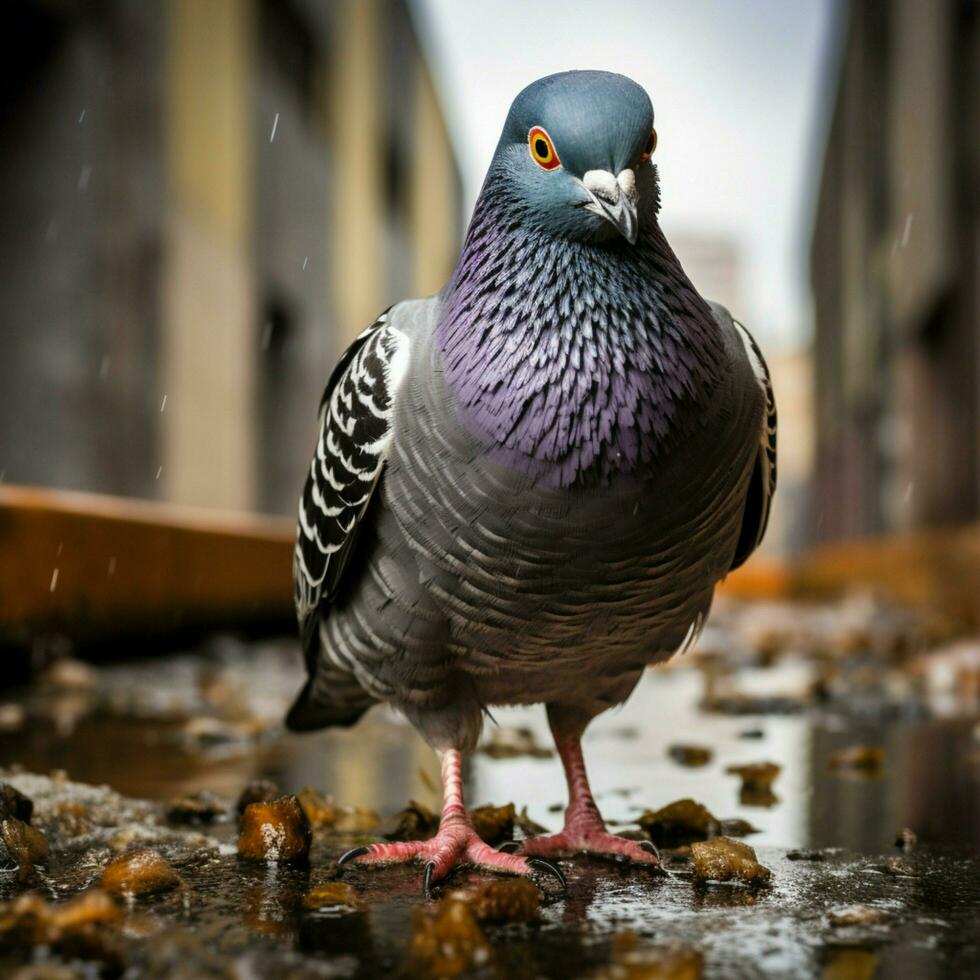 Pigeon wild life photography hdr 4k photo