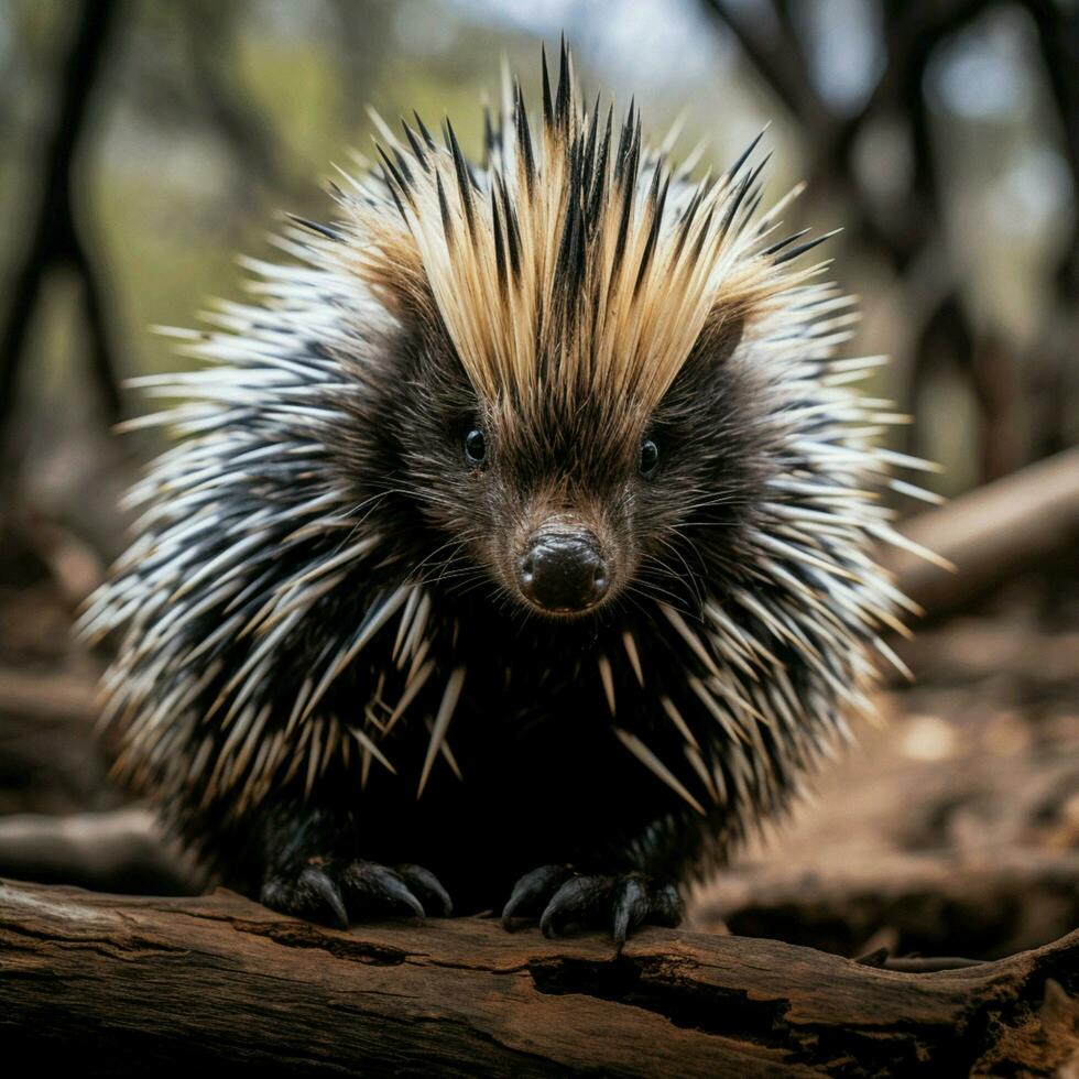 Porcupin wild life photography hdr 4k photo
