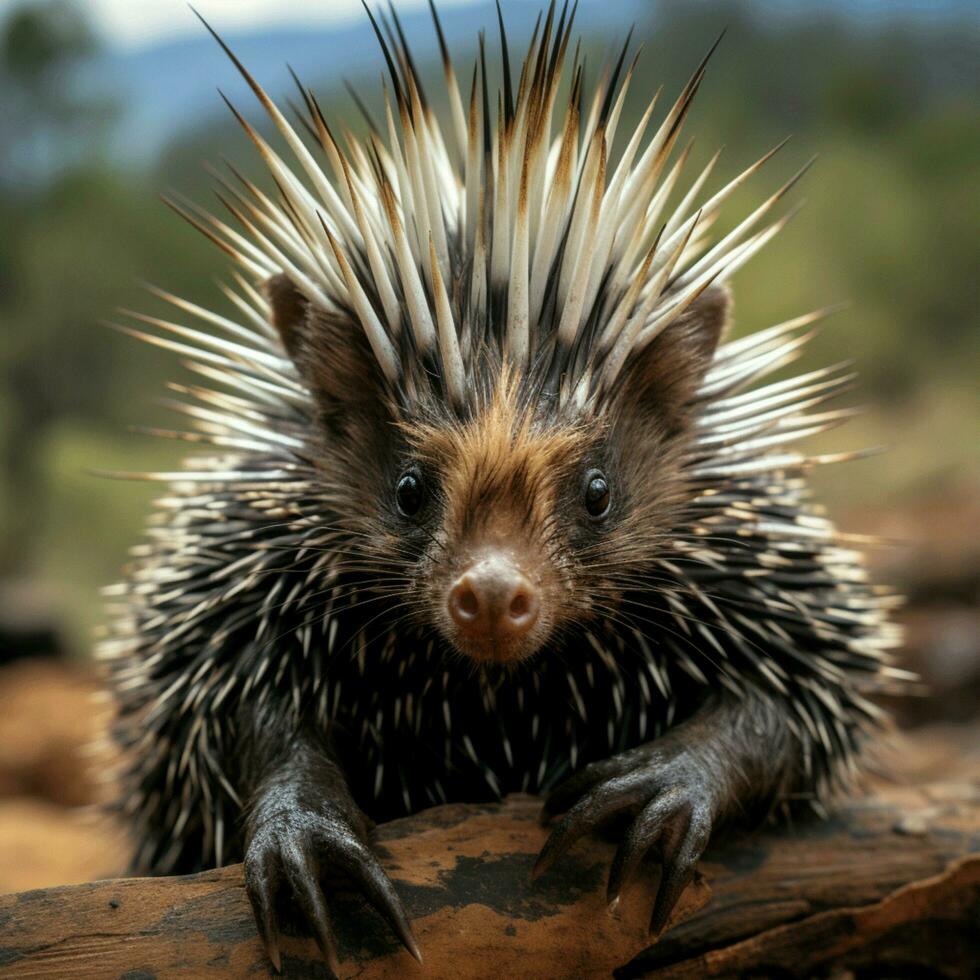 Porcupin wild life photography hdr 4k photo