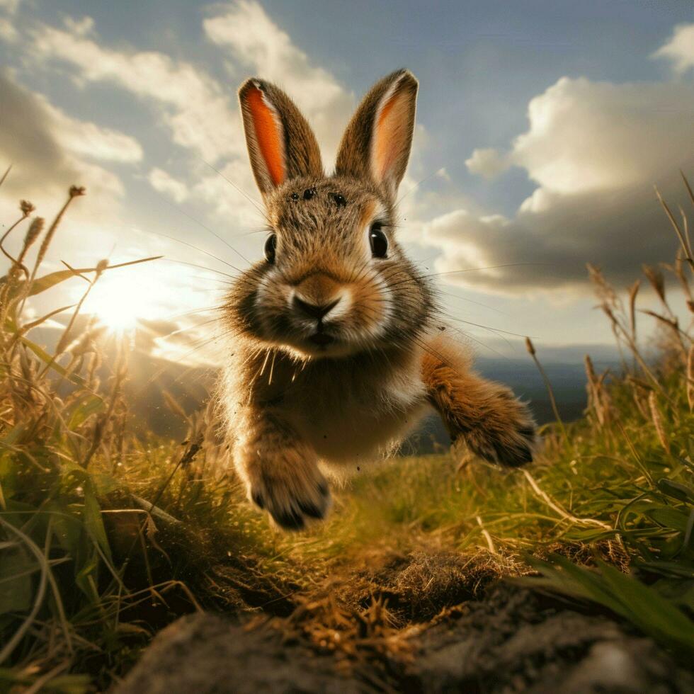 Rabbit wild life photography hdr 4k photo