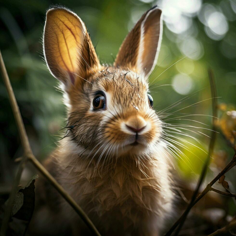 Rabbit wild life photography hdr 4k photo