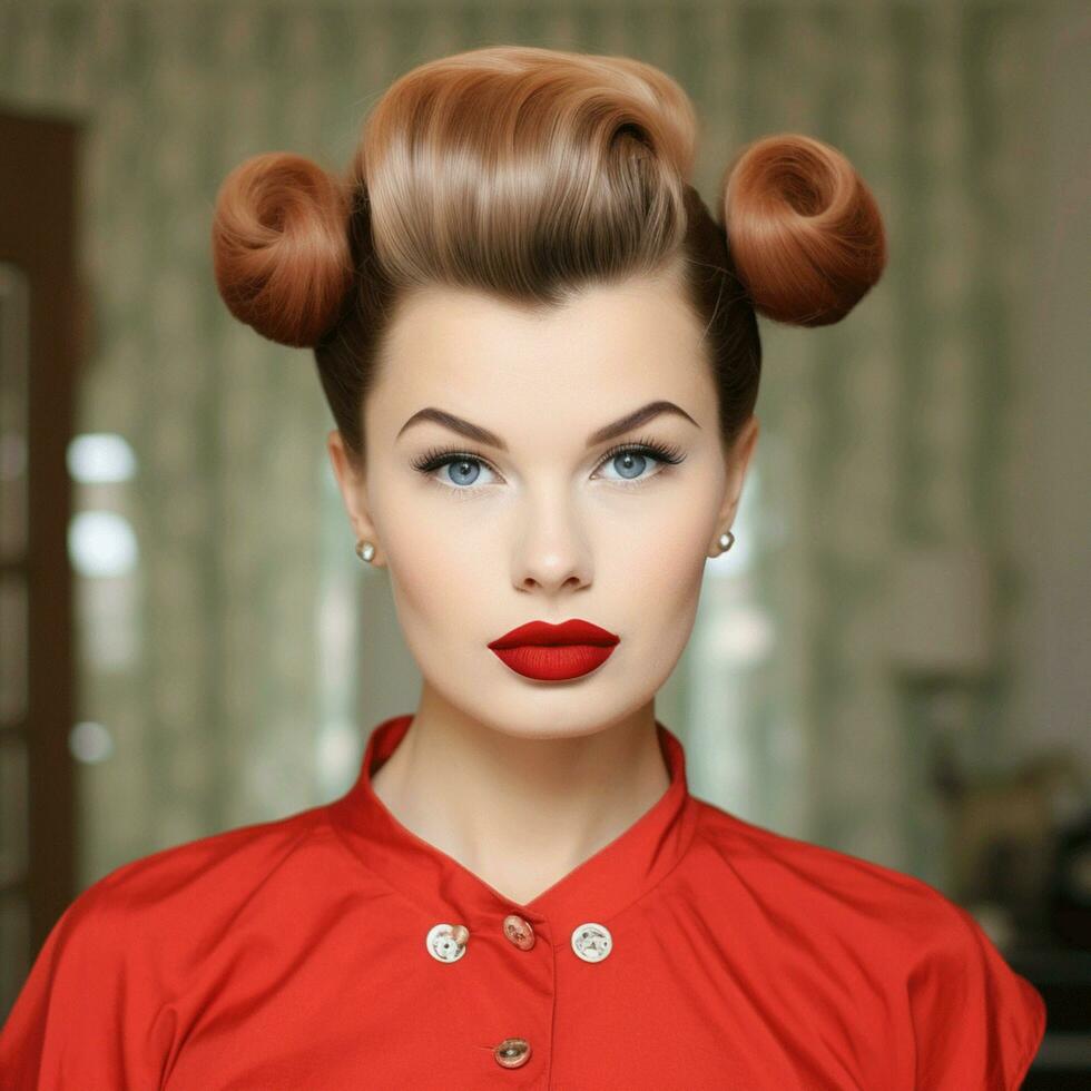 Retro victory rolls with a modern twist photo