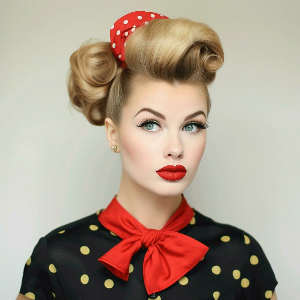 Retro victory rolls with a modern twist photo