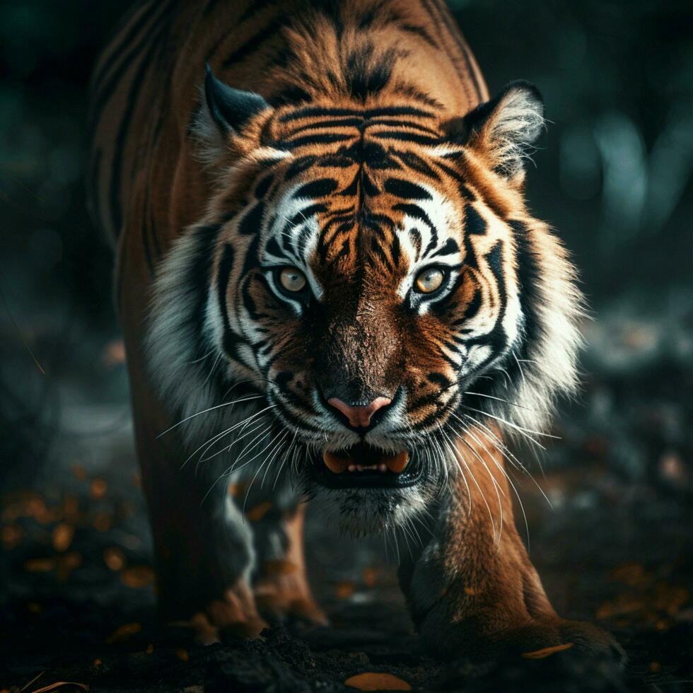 Tiger Aesthetic realistic cinematic raw epic macro photo