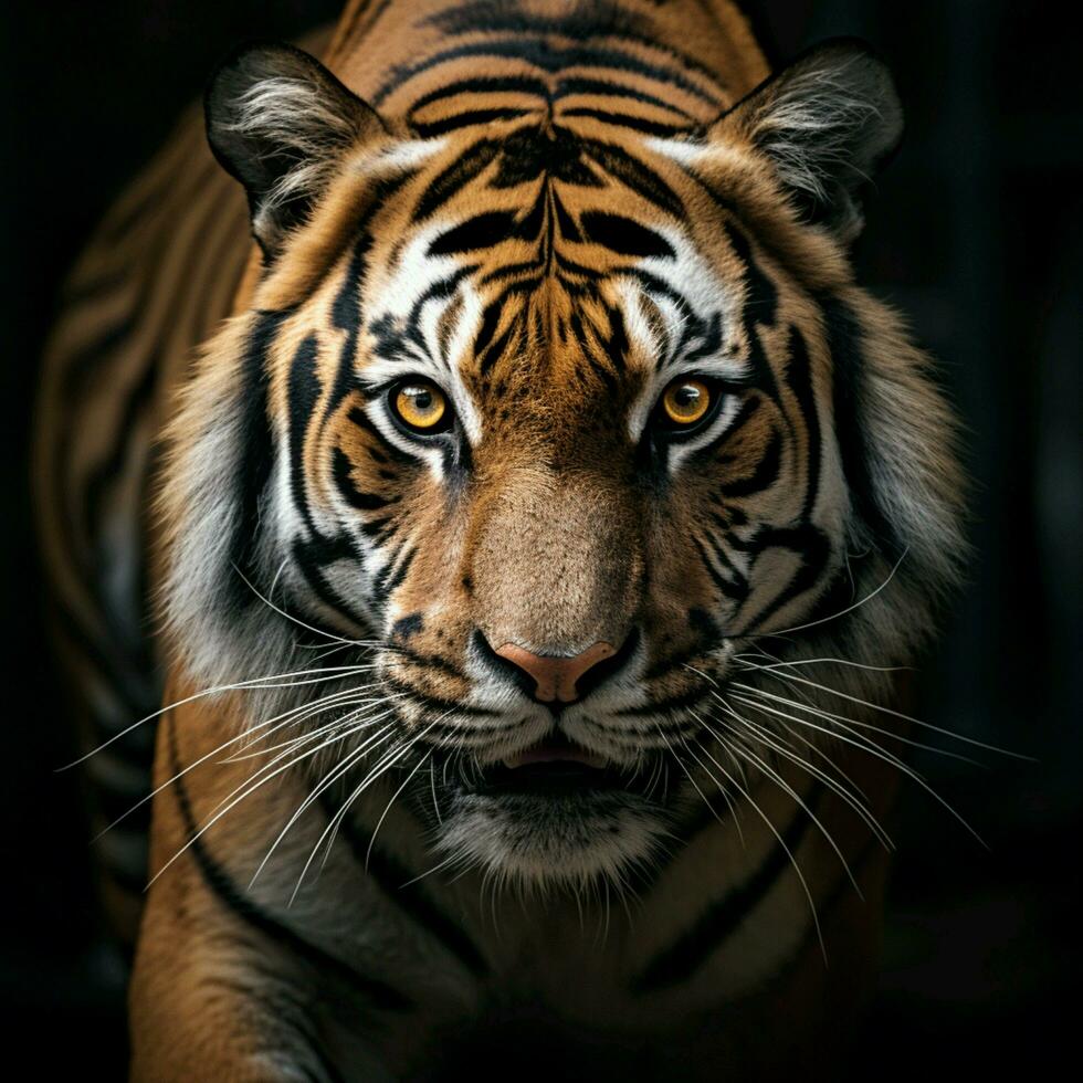 Tigre estético realista cinematográfico crudo épico macro foto