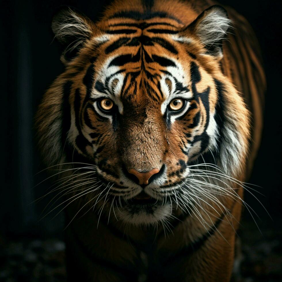 Tigre estético realista cinematográfico crudo épico macro foto