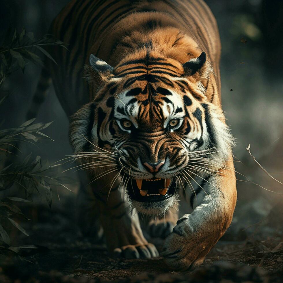 Tiger Aesthetic realistic cinematic raw epic macro photo