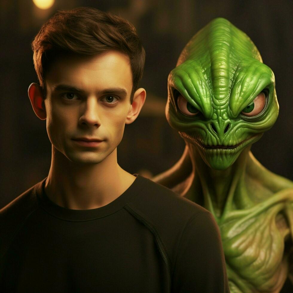 ben 10 alien in real life realistic photo