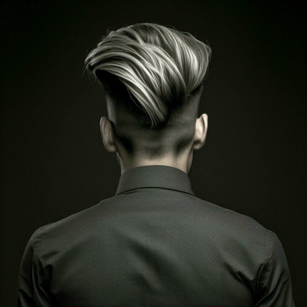 man hair style from back side photo