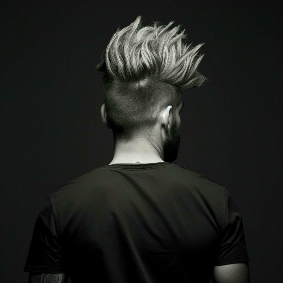 man hair style from back side photo