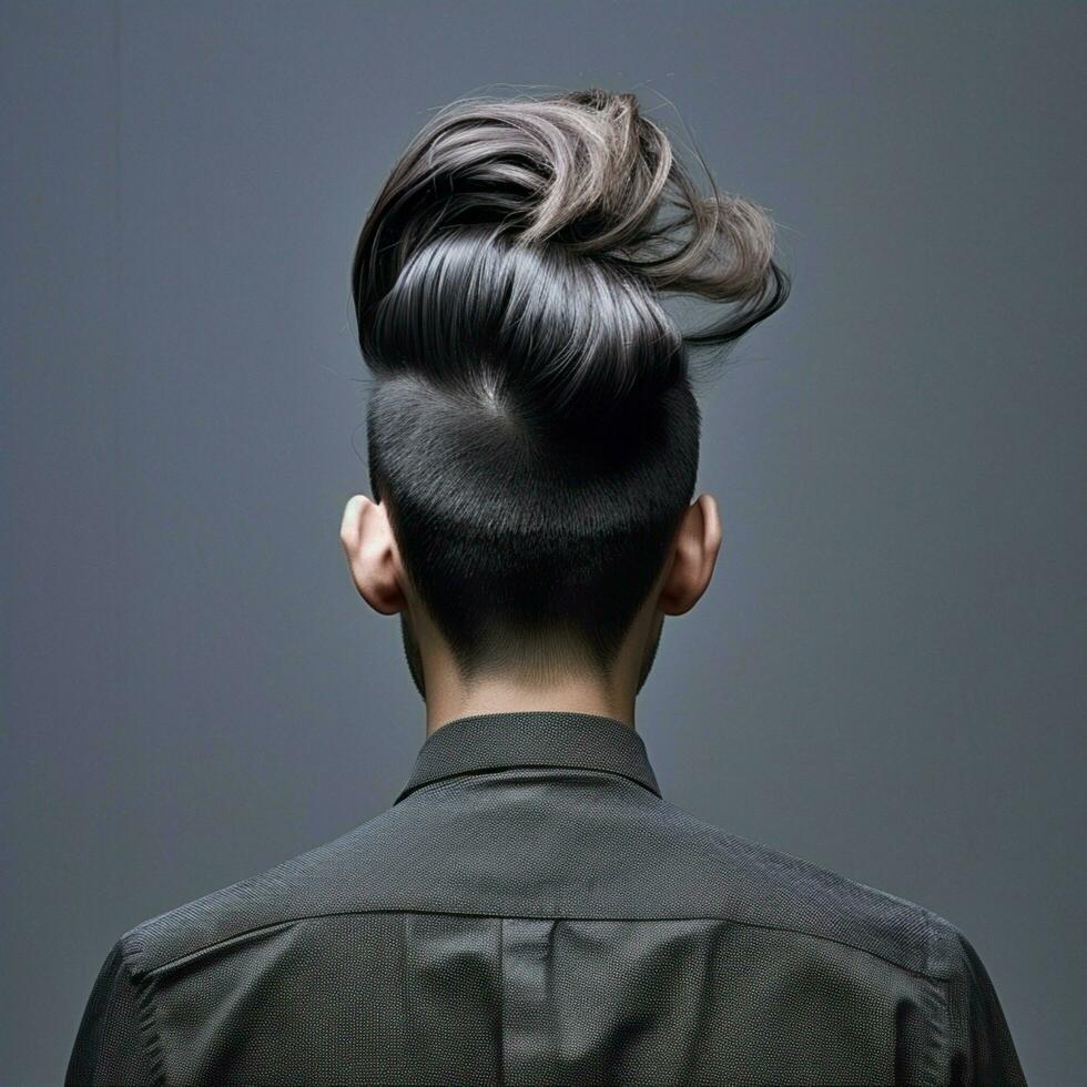 man hair style from back side photo