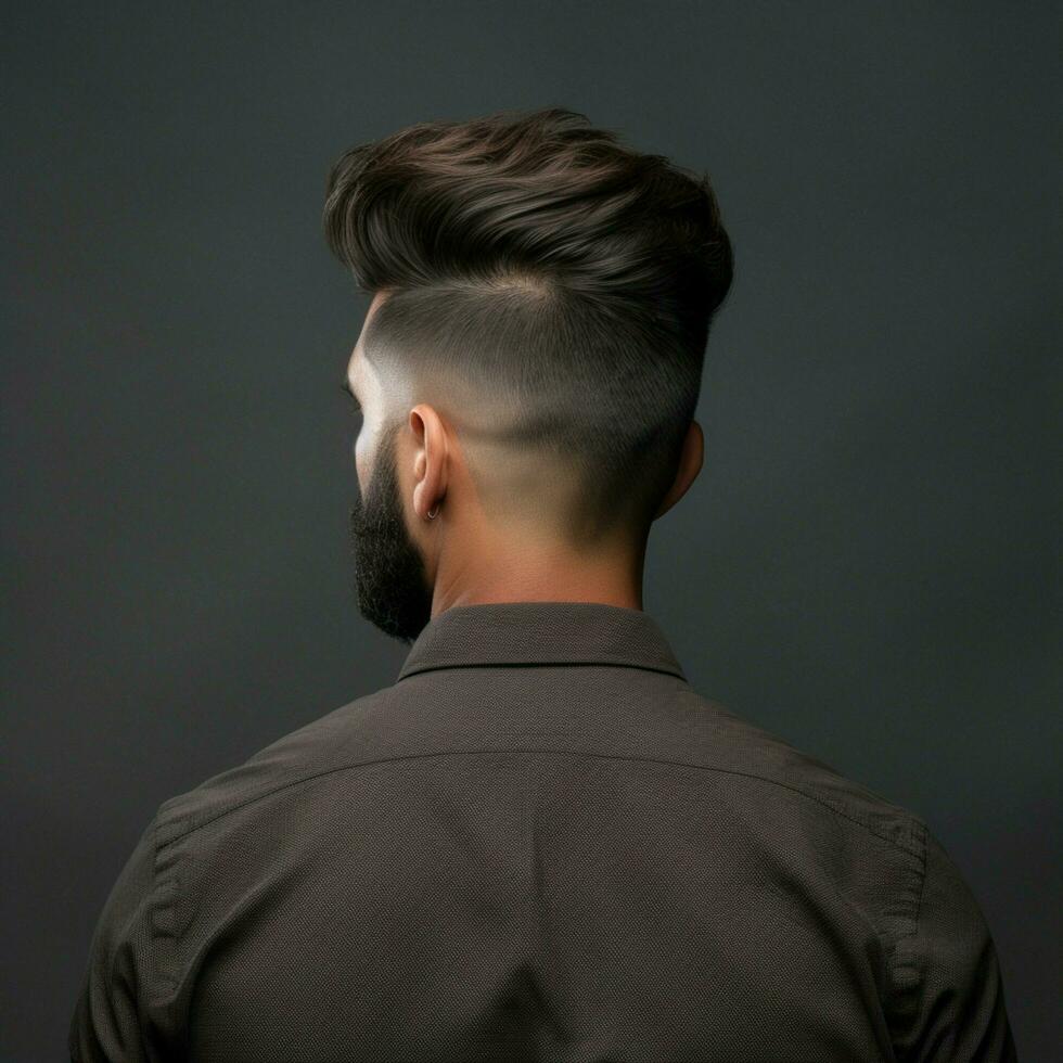 man hair style from back side photo