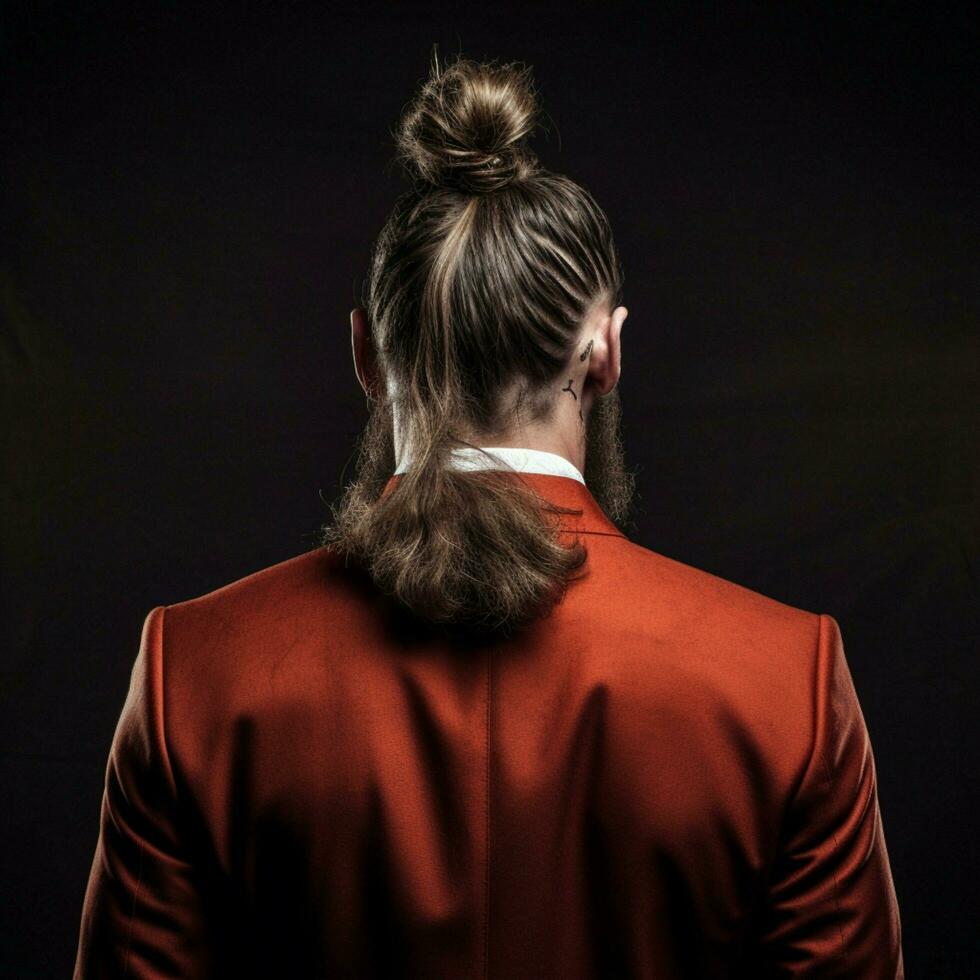 man hair style from back side photo