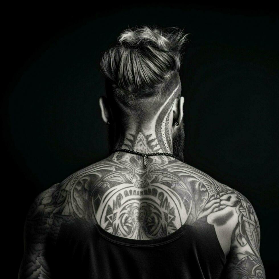 man hair style from back side photo